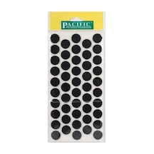 Cateksss Pacific Yuvarlak Yapışkanlı Sandalye Koltuk Mobilya Ayak Keçesi Felt 20 Mm Siyah - 30 Lu Paket