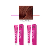 2 Li Set Premium 7.3 Koyu Altın Sarısı - Kalıcı Saç Boyası 2 X 50 G Tüp