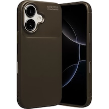 Newface Apple İphone 17 Auto Focus Karbon Kapak - Kahverengi