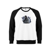 Call Of Duty Skull Warrior Siyah Sweatshirt Siyah