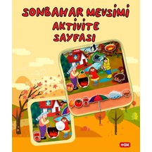 Tox Sonbahar Keçe Cırtlı Aktivite Sayfası - Çocuk Etkinlik .