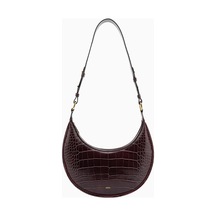 Jw Pei Carly Saddle Bag Vegan Deri Omuz Çantası Koyu Kahverengi