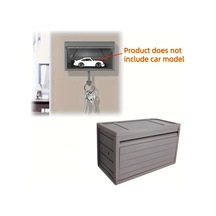 Chuangyinshop Fantastik Garaj Anahtarlığı Gri Kapaklı Duvara Monte Anahtar Saklama Kutusu Gri