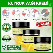 Hanzade Bitkisel Kuyruk Yağlı & Bamya Tohumu Yağlı Masaj Kremi 3 x 100 ML