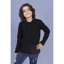 Toontoy Kids Toontoy Unisex Çocuk Polo Yaka Düğmeli Kısa Kollu Tişört Siyah Toontoy Kids Toontoy Unisex Çocuk Polo Yaka Düğmeli Kısa Kollu Tişört Siyah