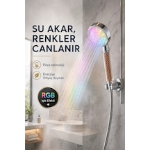 Led Shower Duş Başlığı Şeffaf
