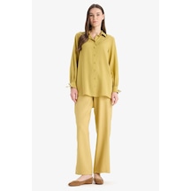 DeFacto Wide Leg Basic Düz Geniş Paça Pantolon E7979AX25SMKH519