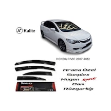 Sunplex Honda Civic Fd6 Uyumlu Cam Rüzgarlığı 2007 / 2012 Mugen Tip Sunplex Sps 01