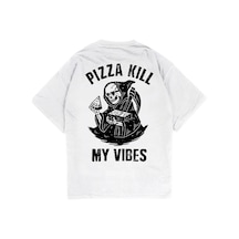 Startmore Adrift Pizza Killer Oversize T-shirt Beyaz