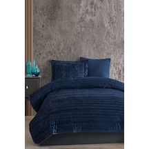 Elart Velvet Kadife Comfort Set Modern Uyku Seti Tek Kişilik Lacivert 2 Parça