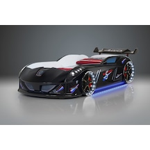 Setaymobilya Arabalı Yatak , Jaguar Ful Led , Siyah , Setay