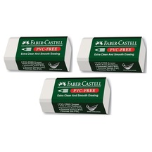 Faber Castell Küçük Boy Pvc Free Beyaz Silgi No 30 3 Adet