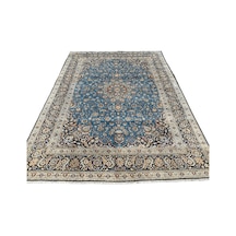 El Dokuma İran Nain Halısı 305x410 Turkuaz 12,5 M2 Salon Halısı Turkuaz