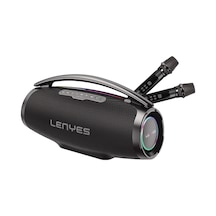 Lenyes Boost X Serisi Rgb Işıklı Çift Mikrofonlu Taşınabilir Bluetooth Hoparlör V5.3 600w Siyah