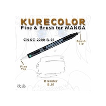 Zig Kurecolor Fine & Brush For Manga Çizim Kalemi B01 Blender