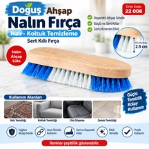 Doğuş Ahşap Nalın Fırça Halı Koltuk Temizleme Sert Kıllı Fırça Ürün Kodu :22 006 Kıl Uzunluğu 2.5 Cm