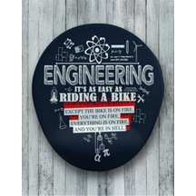 Mühendis Oval Bilek Destekli Mouse Pad Mousepad