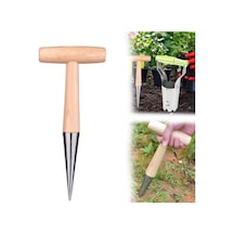 Bahçe Ampul Ekici Bahçecilik Aracı Tohum Ekici Delik Maker Bahçe El Aracı Bej