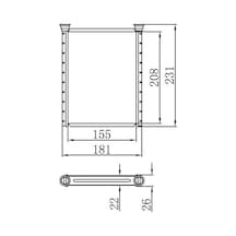 ORIS KTO011022 Kalorifer Radyatörü Brazıng Avensis 155X209X22 At/Mt Şanzıman