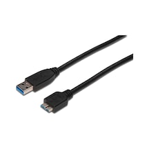 Usb 3.0 Bağlantı Kablosu, Usb A Erkek - Usb Micro B Erkek, 1 Metre, Awg 28, Usb 3.0 Uyumlu, Ul, Standart