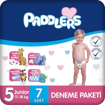 Paddlers Bebek Bezi 5 Numara Junior 7 Adet (11-18 Kg) Deneme Paketi
