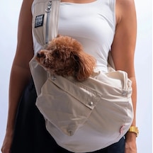 Pawstar 26062 Bej Crossbody Kedi Köpek Taşıma Çantası-21646