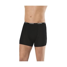 6 Adet Anıt Erkek Bambu Düz Renk Boxer 1275 Siyah