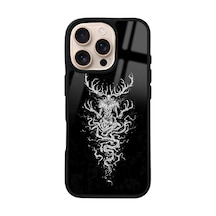 Apple Uyumlu iPhone 16 Pro Witcher 3 Deer Tasarımlı Glossy Telefon Kılıfı Çok Renkli