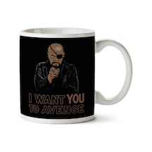 Uncle Fury I Want You To Avenge Avengers İki Tarafı Baskılı Kupa Bardak