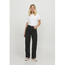 Jack & Jones Kadın Loose Fit Jean - Seville 12203881 Black Denim