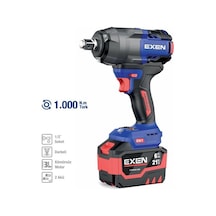 Exen EN 286 SM 21V 6AH 1000 NM Kömürsüz Şarjlı Somun Sökme Makinesi