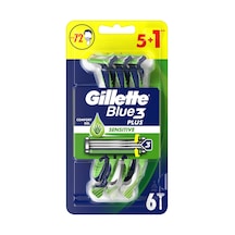 Gillette Blue3 Sensitive Kullan At Tıraş Bıçağı 6'lı - 6 Adet Tarı