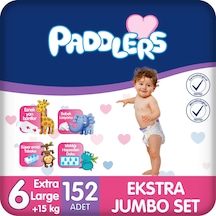 Bebek Bezi 6 Numara X-Large (15+ Kg) 152 Adet – Ekstra Jumbo Set, Yüksek Emicilik