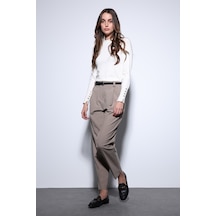 Antioch Pensli Kadın Pantolon Bej