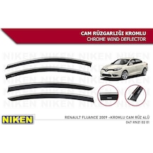 Renault Fluence Kromlu Cam Rüzgarlığı Niken 2009 +