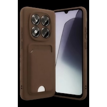 Xiaomi Redmi Note 15 Pro 5g Kelvin Kartvizitli Silikon - Kahverengi