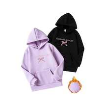 About Blank Tarzsokak Renkli Kapşonlu Sweatshirt Çift Sevgili Kombinleri Couple Clothing, Renkli-k12, L Acı Kahverengi