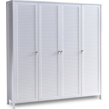 Loren 4 Kapılı Dolap, Bebek ve Genç Odası Dolap Beyaz Loren 4 Kapılı Dolap, Bebek ve Genç Odası Dolap Beyaz