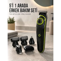 Erkek Kişisel Bakım Seti Çok Amaçlı Sakal Vücut Burun Kulak Tıraş Makinesi