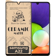 Samsung Uyumlu Galaxy A22 Ekran Koruyucu Mat Seramik Nano Ekran Koruyucu