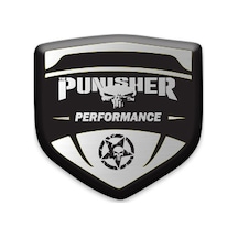 Stıcker Seti Punısher 3d Damla 2 Li Oto Sticker Logo 10 Nötr