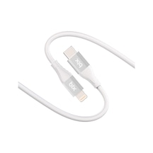 Bix BXSC1CL 60 W Type-C Lightning Silikon Şarj Data Kablosu Beyaz