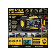 Rjtianye 12v 6a Akü Şarj Aleti 4-100amper Uyumlu Tamir Modlu Araç Akü Akıllı Şarj Cihazı Otomotiv Akü Bakım Cihazı Sıcaklık Dengelemeli Araba Motosiklet Deniz Kurşun Asit Aküler