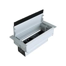 Metalline® Push-line Bas-Aç Masaüstü Priz Kutusu Usb - Natürel El