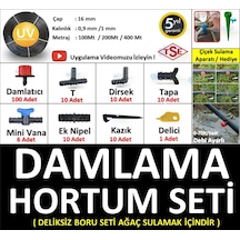 Mgf Damla Sulama Sistemi Hortumu Borusu Ve Ek Parçaları 16 MM