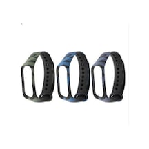 Xiaomi Mi Band 3 Ve 4 Akıllı Bileklik Tme Kordon Kamuflaj Desen