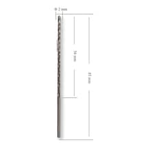 Mte 2 Mm Uzun Metal Matkap Ucu Hss Dın 340