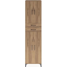 Hyperion Dolap 5 Raflı 2 Çekmeceli 4 Kapaklı 60x44x243 Çam-çam Çam