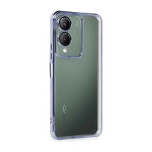 Vivo Y17s Kılıf Razer Lensli Silikon - Açık Mavi 0.2M-Çok Renkli