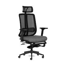 Spark Sx Ofis Sandalyesi Ayak Uzatmalı Fileli Sırt Ergonomik Çalışma Koltuğu Siyah Siyah Çok Renkli